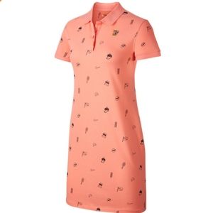 Nike Women's Paris Printed Polo Tennis Dress - Sz M